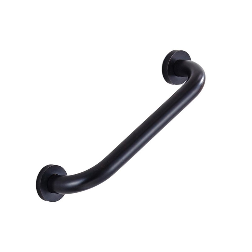 FLFHDUP Grab Bar, Gold Brass, Wall-Mounted Bathroom Support Handle, Bathtub and Toilet Handrail for Older Adults, Home Safety (Black, 50 cm)