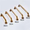 FLFHDUP Grab Bar, Gold Brass, Wall-Mounted Bathroom Support Handle, Bathtub and Toilet Handrail for Older Adults, Home Safety (Black, 50 cm) view 4