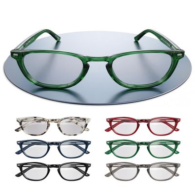 I NEED YOU | ISLA Reading Glasses for Women & Men, 6 Colors, 1.5–3.0 D (Green, 2.00 D)