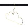 Youbones 30-Pack Non-Slip Metal Children's Hangers, Gold Cloud Shape view 2