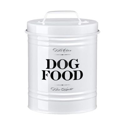 LRXFPIYF Airtight Dog Food Storage Container, White