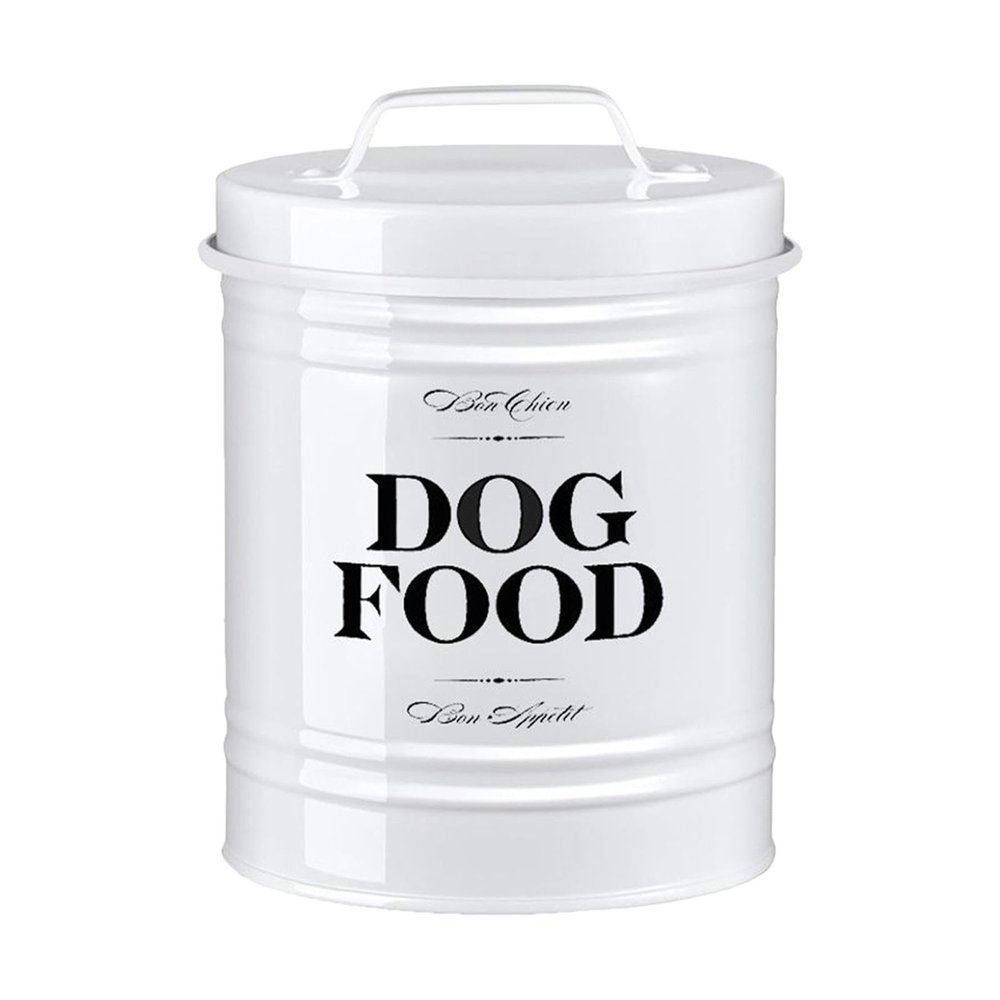 LRXFPIYF Airtight Dog Food Storage Container, White