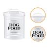 LRXFPIYF Airtight Dog Food Storage Container, White view 2