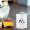 LRXFPIYF Airtight Dog Food Storage Container, White view 4