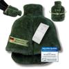 belund. Original Foot Warmer, Fluffy Hot Water Bottle with Extra-Thick Plush Cover, 2-in-1, Forest Green view 1