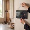 Dachshund Sign “A Dachshund and His Pack Live Here!” – Short-Haired Dachshund Door and Garden Sign, 26 x 18 cm view 2