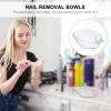 TOVINANNA Acrylic Manicure Soaking Bowl for Nail Care, White view 2