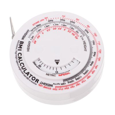 Round BMI Body Measuring Tape with Retractable 1.5 m Tape