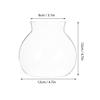 Housoutil Glass Micro-Plant Bottle for Desktop Aquariums, Terrariums, and Betta Fish view 2