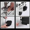 Shower Chair with Adjustable Armrests, PU Backrest and Removable Footrests, Supports 150 kg view 3