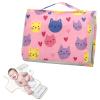 Reusable Baby Changing Pad with Tissue Pocket, Portable Changing Mat for Babies, Moms and Dads view 2