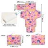 Reusable Baby Changing Pad with Tissue Pocket, Portable Changing Mat for Babies, Moms and Dads view 4