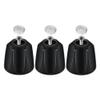 Opatiny 3-Piece Black Shower Knob Replacement Set view 3