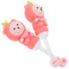 HANABASS 2-Piece Cute Bear Silicone Toothbrush Set for Toddlers view 1