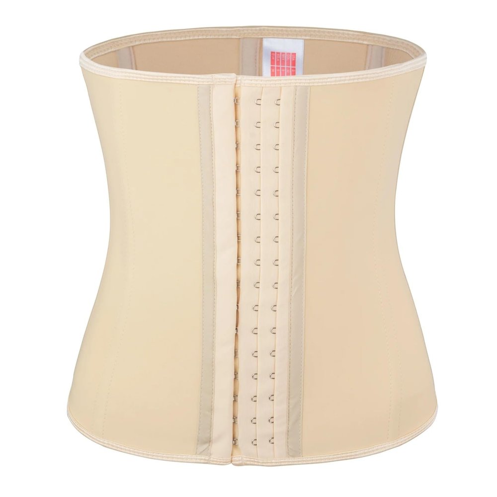 CNYUON 9 Steel-Boned Latex Underbust Waist Trainer Corset, 4XL
