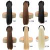 Women's Long Straight Ponytail Extension with Elastic Band, Synthetic Hairpiece for Daily Use (4,18 inches) view 4
