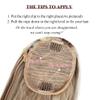 Women's Human Hair Ponytail Extensions, Straight, P8/613, Brazilian Remy Hair, Drawstring, 22 Inches view 3