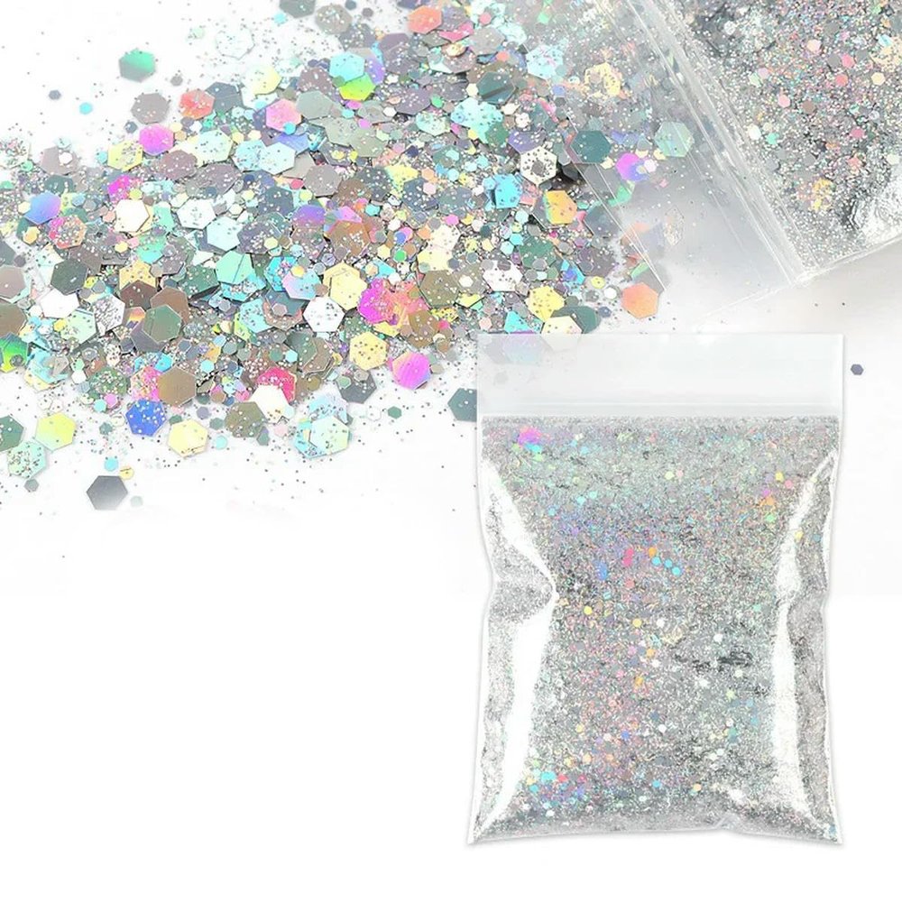 CIVIOOH 30 g/Bag Holographic Glitter Powder for Nail Art