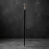 Last der Welt Wooden Walking Stick with Silver Metal Handle view 4