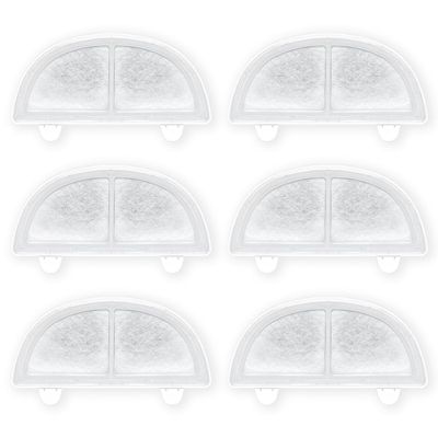 6-Pack Replacement Filters for Cordless Cat Water Fountains