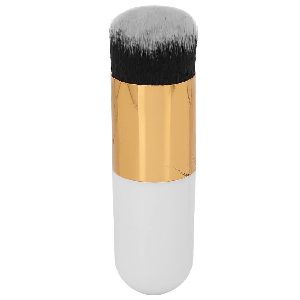 Foundation Makeup Brush, White/Gold