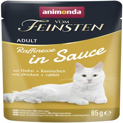 animonda Vom Feinsten Adult Cat Food in Jelly with Chicken & Rabbit (24 x 85 g)