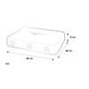 Ecopuf Dog Cushion/Mat, 80 x 60 x 15 cm, Size S, for Small Dogs, Styrofoam Bead Filling, Stain-Resistant, NC1 view 2