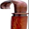 Classic Wooden Walking Cane, 3-Piece Handmade Design, Walnut Finish view 3