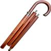 Classic Wooden Walking Cane, 3-Piece Handmade Design, Walnut Finish view 4