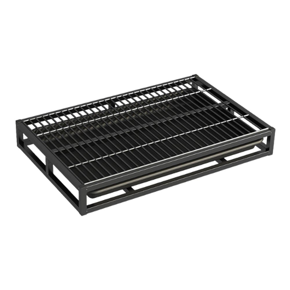 Indoor Dog Potty with Mesh Grate, Washable Tray and Drawer, Black, L