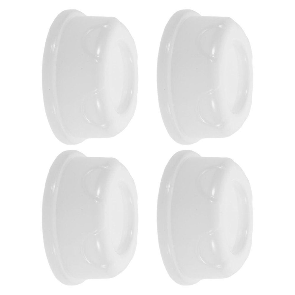 ORFOFE 4-Pack Baby Bottle Replacement Caps, PP, White