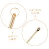 Portable Gold Metal Earwax Spoons, 5-Pack view 3