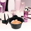 jojofuny 6 Transparent Hair Dye Bowls, Durable ABS with Scale and Triangular Base, Random Color view 2