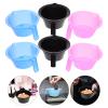 jojofuny 6 Transparent Hair Dye Bowls, Durable ABS with Scale and Triangular Base, Random Color view 3