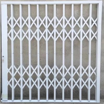 Retractable Safety Gate, Push-Pull Folding Anti-Intrusion Protection for Doors and Windows