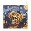 GuoChe Sunflower Cats Muslin Washcloths, Unisex, 100% Cotton, 5-Pack view 1