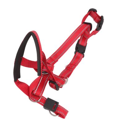 EIMSOAH Adjustable Dog Head Harness with Breathable Nylon for Bite Control, Pressure Relief and Muzzle Use (L, 47 x 38 x 27 cm)