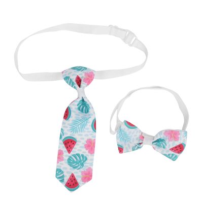 Pet Tie Set with Adjustable Bow Tie