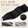 MY-LADY Mini Tape-In Human Hair Extensions, Black, 45 cm, 15 g, Balayage view 2