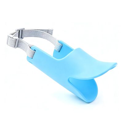 VBESTLIFE Adjustable Silicone Duckbill Muzzle for Dogs, Soft Breathable Dog Muzzle, Size L