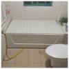 Foldable PVC Bathtub Cover, Dustproof Bathtub Tray for Standard Bathtubs, 0.6 cm Thick, 70 x 115 cm view 1