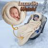 Cozy Bouclé Baby Car Seat Wrap Blanket, Teddy, Winter, 90 x 90 cm view 3
