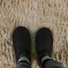 SAFIGLE Felt Guest Slippers, 1 Pair, Black, Non-Slip view 4