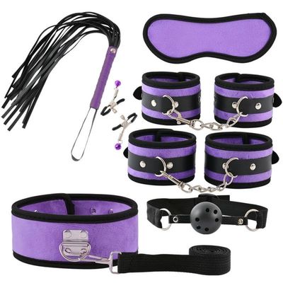 ZeeKoug 7-Piece Purple Adjustable Crystal Velvet Sports Accessory Set