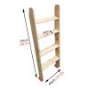 GHFXSCV Solid Wood Bunk Bed Ladder with Rubber Pads view 2