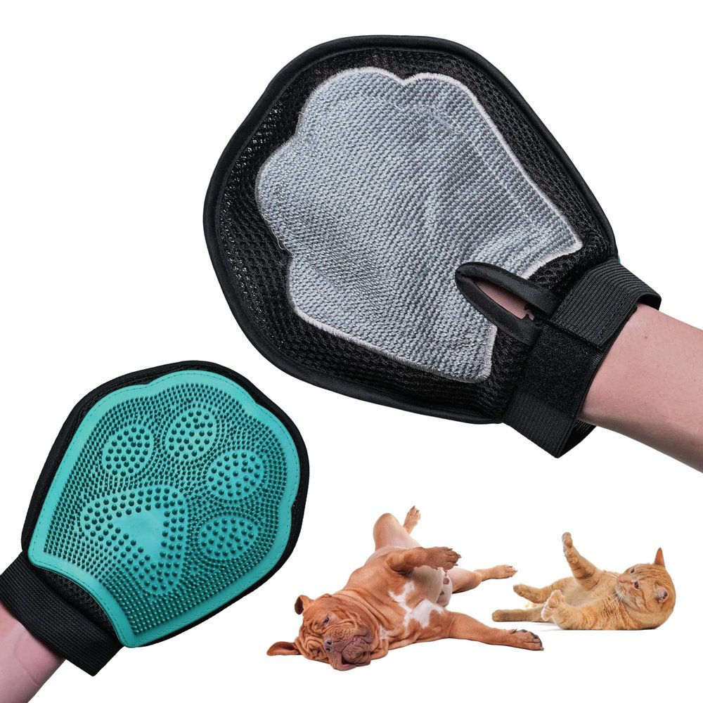 Double-Sided Pet Hair Removal Glove