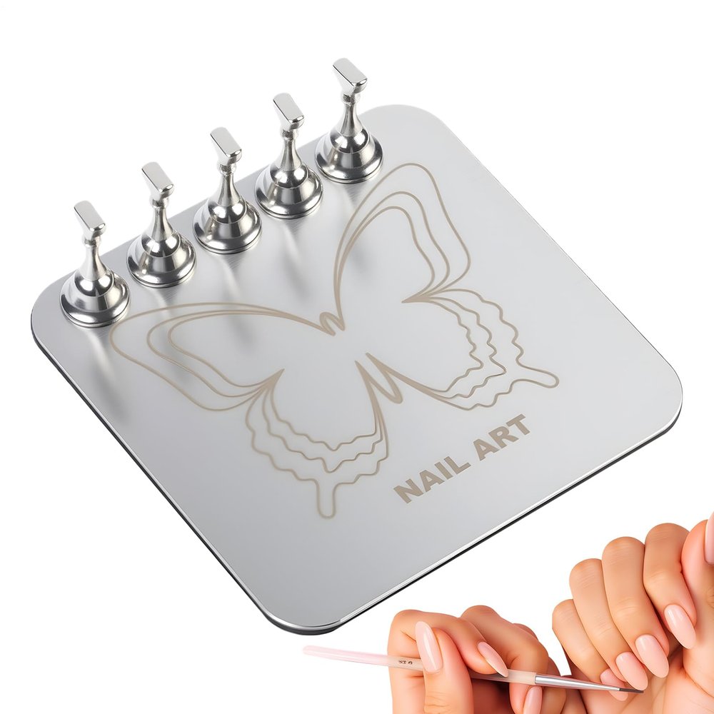 Press-On Nail Stand, Magnetic Reusable Display