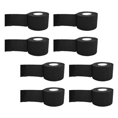 8 Black Disposable Paper Neck Strips for Barbers