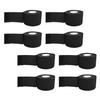 8 Black Disposable Paper Neck Strips for Barbers view 1