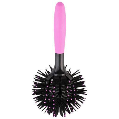 FILFEEL Round Ball Hair Brush with 360° Scalp Massage, Painless Curling Styler for Long, Brittle Hair
